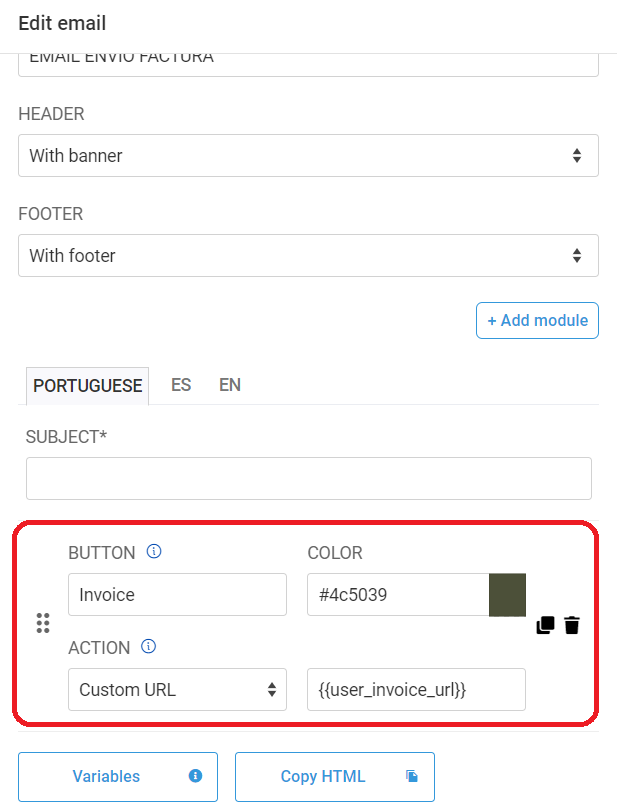 What is the Invoices section?
